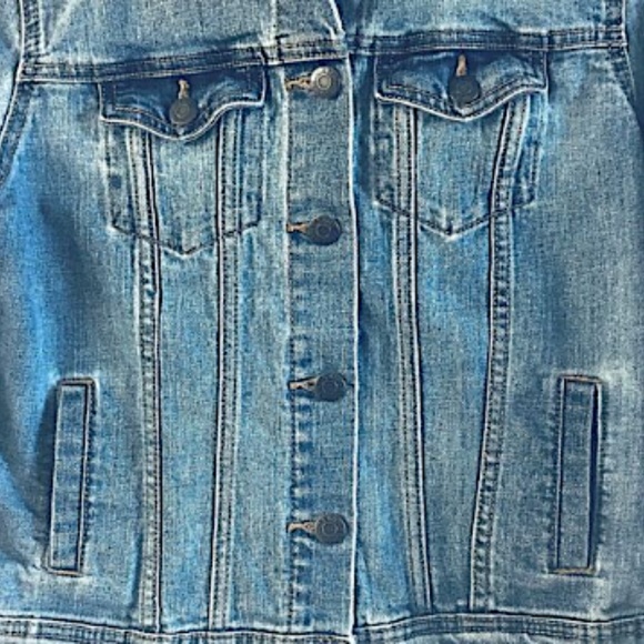 Old Navy Women's Jean Jacket Small Buttons Denim - Picture 8 of 10